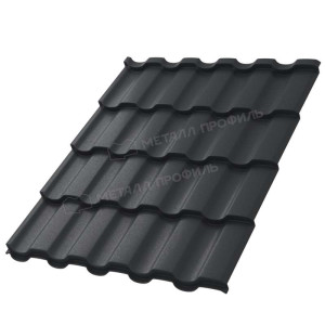 Металлочерепица Металл Профиль Монтекристо XL PureTech_Mat 20 RAL 7024 серый графит 0.5 мм