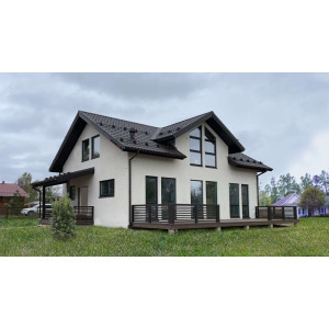 Металлочерепица Grand Line Классик (Classic) v02 0,5 Satin Matt RR 32 темно-коричневый