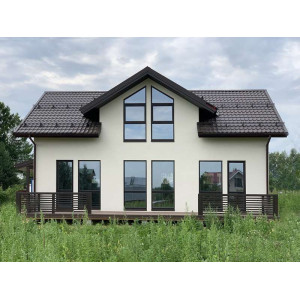Металлочерепица Grand Line Классик (Classic) v02 0,5 Satin Matt RR 32 темно-коричневый