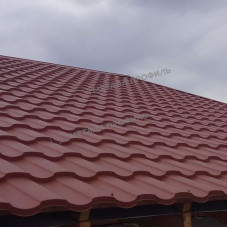 Металлочерепица Металл Профиль Монтекристо M PURETAN 20 RR32 темно-коричневый 0.5 мм