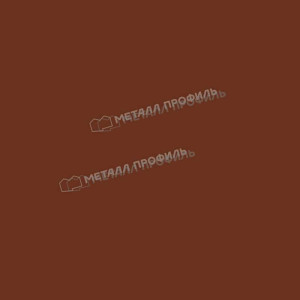 Металлочерепица Металл Профиль Монтекристо X NormanMP ПЭ 01 RAL 3011 коричнево-красный 0.5 мм