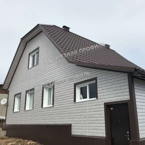 Металлочерепица Металл Профиль Трамонтана SL VikingMP E 20 RAL 8017 шоколадно коричневый 0.5 мм