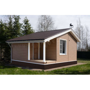 Металлочерепица Grand Line Классик (Classic) v01 0,5 Satin RAL 8017 шоколад