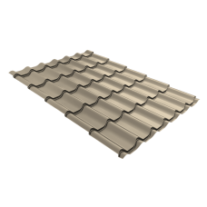 Металлочерепица Grand Line Классик (Classic) 0,45 Drap TX RAL 1015 светлая слоновая кость