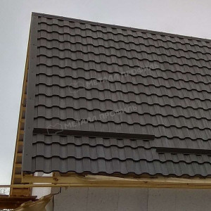 Металлочерепица Металл Профиль Монтекристо X PURETAN 20 RAL 8017 шоколадно коричневый 0.5 мм