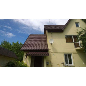 Металлочерепица BudMat (БудМат) коллекция Венеция X-Matt 0.5 цвет 384 (коричневый)