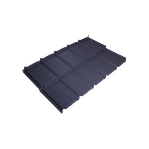 Металлочерепица BudMat (БудМат) коллекция Мурано D-Matt 0.5 цвет Ral 7024 (графитовый)