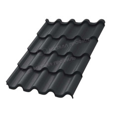 Металлочерепица Металл Профиль Монтерроса ML VikingMP E 20 RAL 7024 серый графит 0.5 мм