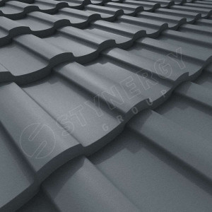 Металлочерепица Стинержи (Stynergy)  — S GRAPHITE45 RAL 7011 железно-серый 0.45