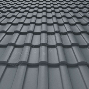 Металлочерепица Стинержи (Stynergy)  — S GRAPHITE45 RAL 7011 железно-серый 0.45