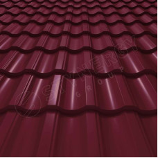 Металлочерепица Стинержи (Stynergy)  Garda CORUNDUM50 RAL 3005 винно-красный 0.50