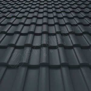 Металлочерепица Стинержи (Stynergy)  — S GRAPHITE45 RAL 7016 антрацитово-серый 0.45