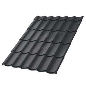 Металлочерепица Металл Профиль Ламонтерра XL PureTech_Mat 20 RAL 7024 серый графит 0.5 мм