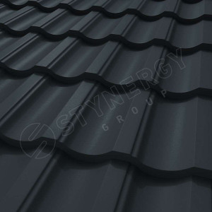 Металлочерепица Стинержи (Stynergy)  — G GRAPHITE45 RAL 7016 антрацитово-серый 0.45