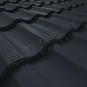 Металлочерепица Стинержи (Stynergy)  — G GRAPHITE45 RAL 7016 антрацитово-серый 0.45