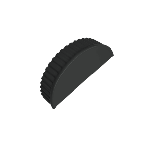 Заглушка малая торцевая 0,5 Velur RAL 7016 антрацитово-серый