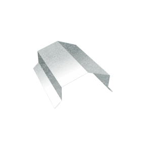 Парапетная крышка угольная 125мм 0,5 Zn (2м)
