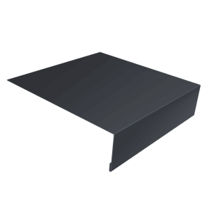 Планка лобовая/околооконная простая 190х50 0,4 PE с пленкой RAL 7024 мокрый асфальт (2м)