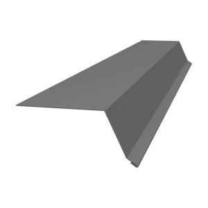 Планка капельник 100х55 0,5 Satin с пленкой RAL 9006 бело-алюминиевый (2м)