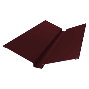 Планка ендовы верхней 115х30х115 0,5 Satin Matt RAL 3005 красное вино (2м)