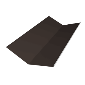 Планка ендовы нижней 300х300 0,5 Satin с пленкой RR 32 темно-коричневый (2м)