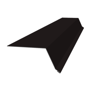 Планка капельник 100х55 0,5 Satin с пленкой RAL 9005 черный (2м)