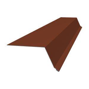 Планка капельник 100х55 0,5 Satin с пленкой RAL 8004 терракота (2м)