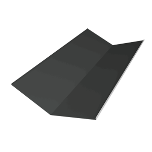 Планка ендовы нижней 300х300 0,5 Satin с пленкой RAL 7016 антрацитово-серый (2м)