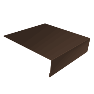 Планка лобовая/околооконная простая 190х50 0,4 PE-Double с пленкой RAL 8017 шоколад (2м)