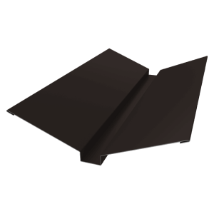 Планка ендовы верхней 115х30х115 0,5 Satin Matt TX RR 32 темно-коричневый (2м)