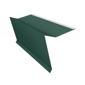 Планка ветровая для мягкой кровли 60х30х90 Фартук фронтонный S5 0,45 Drap TR RAL 6005 зеленый мох (2м)