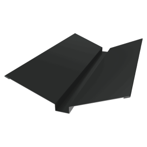Планка ендовы верхней 115х30х115 0,5 Satin с пленкой RAL 7016 антрацитово-серый (2м)