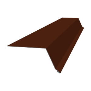 Планка капельник 100х55 0,5 Satin с пленкой RAL 3009 оксидно-красный (2м)