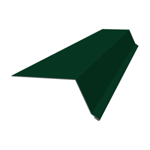 Планка капельник 100х55 0,5 Satin с пленкой RAL 6005 зеленый мох (2м)