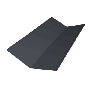 Планка ендовы нижней 300х300 0,45 Drap-double TX RAL 7024 мокрый асфальт (2м)