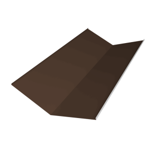 Планка ендовы нижней 300х300 0,5 Satin Matt RAL 8017 шоколад (2м)