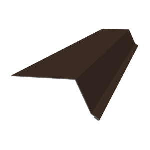 Планка капельник 100х55 0,5 Satin с пленкой RAL 8017 шоколад (2м)