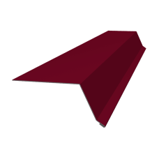 Планка капельник 100х55 0,45 PE с пленкой RAL 3003 рубиново-красный (2м)