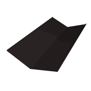 Планка ендовы нижней 300х300 0,45 PE-Double с пленкой RAL 9005 черный (2м)