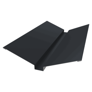 Планка ендовы верхней 115х30х115 0,45 Drap TX RAL 7024 мокрый асфальт (2м)