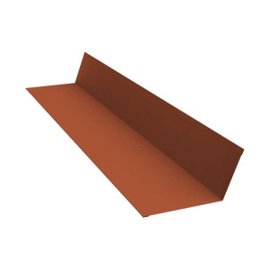 Планка примыкания 90х140 0,45 Drap RAL 8004 терракота (2м)