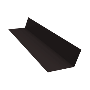 Планка примыкания 90х140 0,5 Satin с пленкой RAL 9005 черный (2м)
