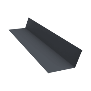 Планка примыкания 90х140 0,45 Drap TX RAL 7024 мокрый асфальт (2м)