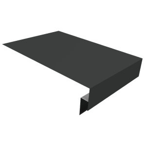Планка околооконная сложная 300х50х18 (j-фаска) 0,5 GreenCoat Pural BT, matt RR2H3 (RAL 7016 антрацитово-серый) (3м)