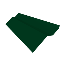 Планка примыкания внакладку Фартук S6 пристенный накладной 0,5 Satin с пленкой RAL 6005 зеленый мох (2м)