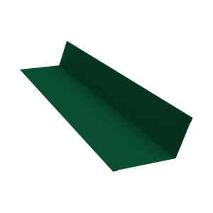 Планка примыкания 90х140 0,5 Satin с пленкой RAL 6005 зеленый мох (2м)