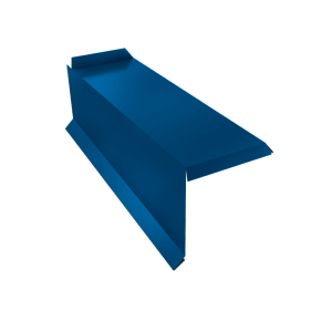 Планка торцевая сегментная 20мм Левая 0,4 PE с пленкой RAL 5005 сигнальный синий