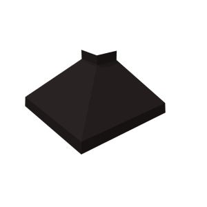 Угол отлива внешний 200 0,45 Drap TX с пленкой RAL 9005 черный