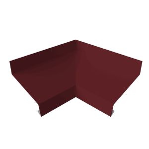 Угол отлива внутренний 50 0,4 PE с пленкой RAL 3005 красное вино