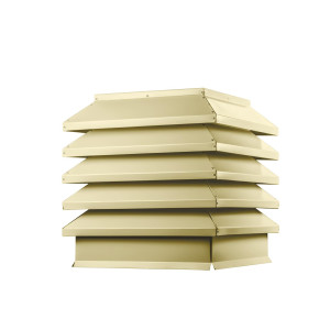 Дымник на трубу Модерн 390х390мм RAL 1014 Слоновая кость